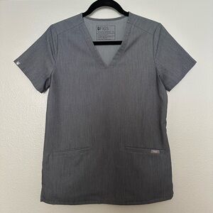 Figs size XS casma scrub top in grey